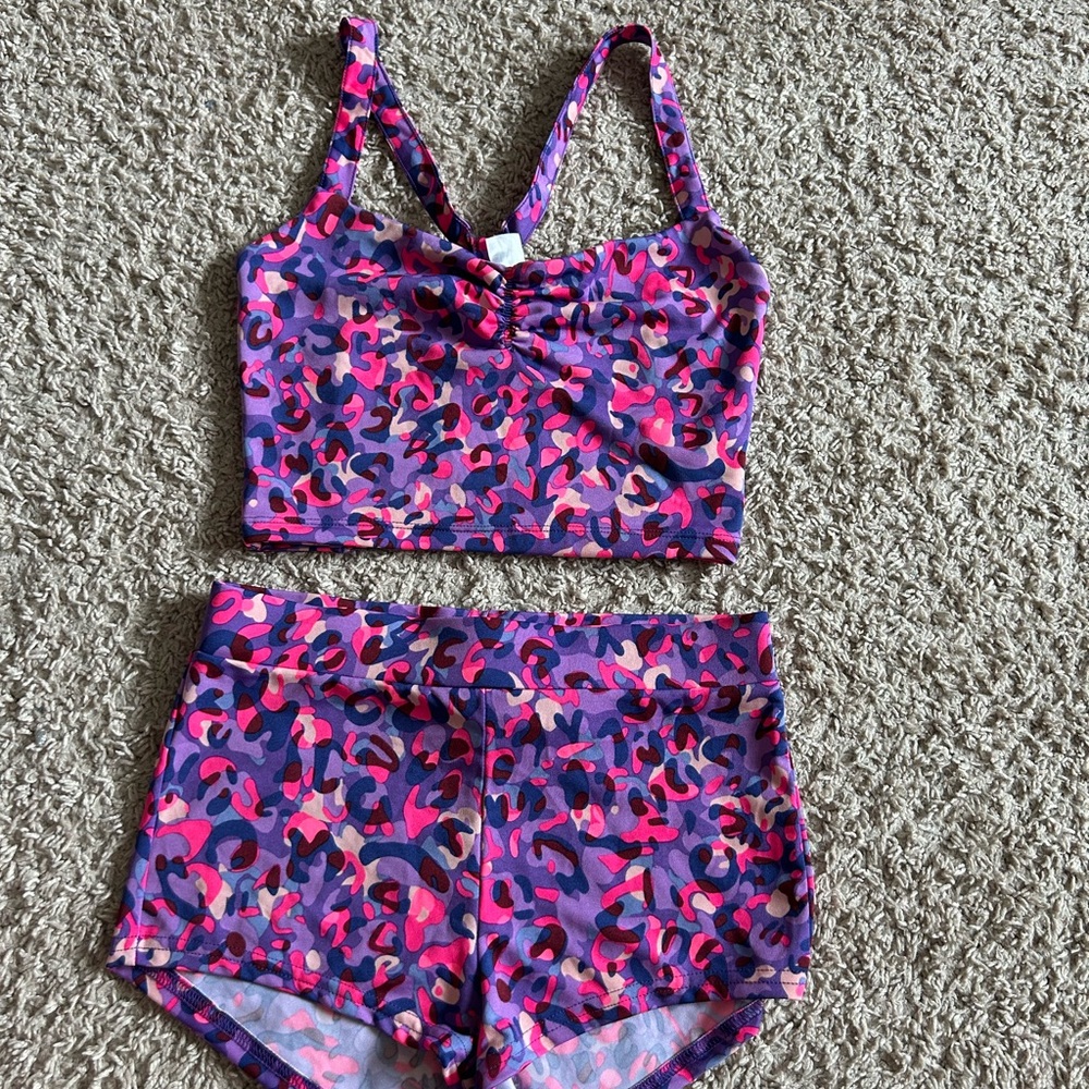 Divided Pink and Purple Camouflage Set